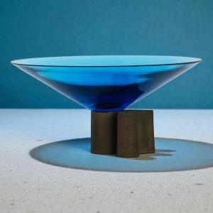 Fontana Arte - Ciotola Decorativa in Vetro di Murano - Italia Anni 60